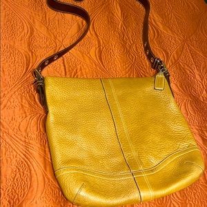Coach leather crossbody bag
